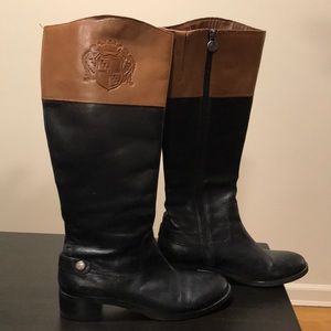 Franco Sarto two-toned tall boots